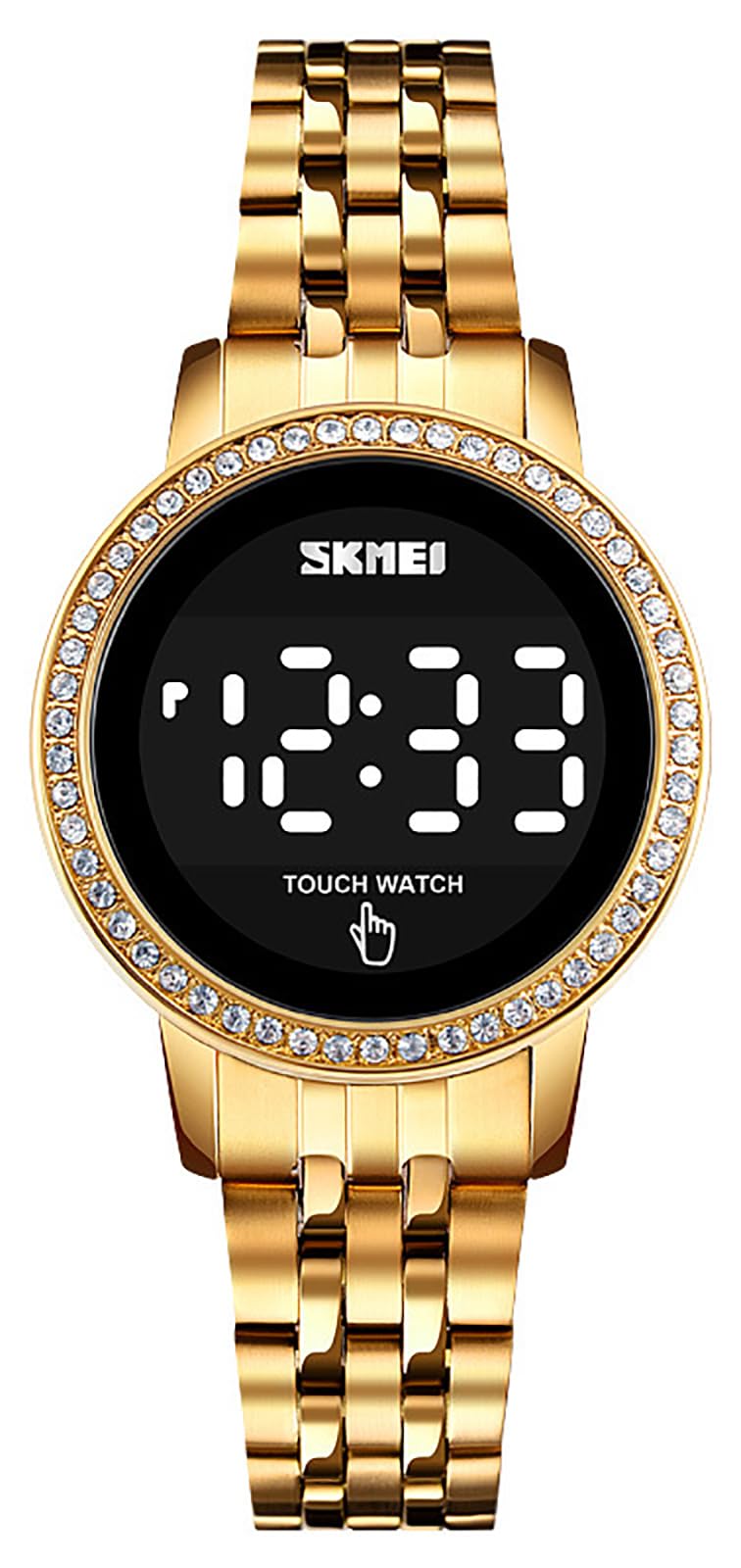 Gosasa Luxury Women's Digital Watch - LED Touch Screen, Quartz Waterproof, Elegant Business Wristwatch for Women | Perfect for Office, Formal Events & Everyday Wear