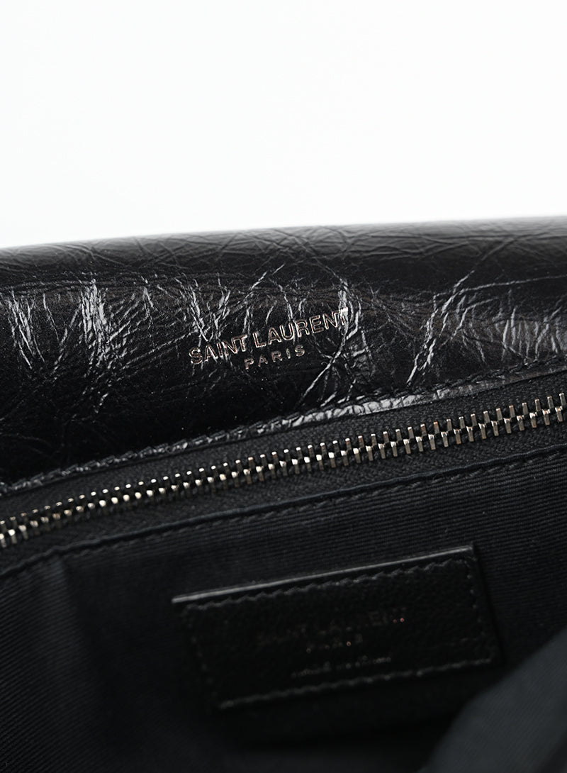 Saint Laurent Niki Medium Black Leather Handbag - Luxury Crossbody Bag for Women, Perfect for Work, Travel & Evening Events