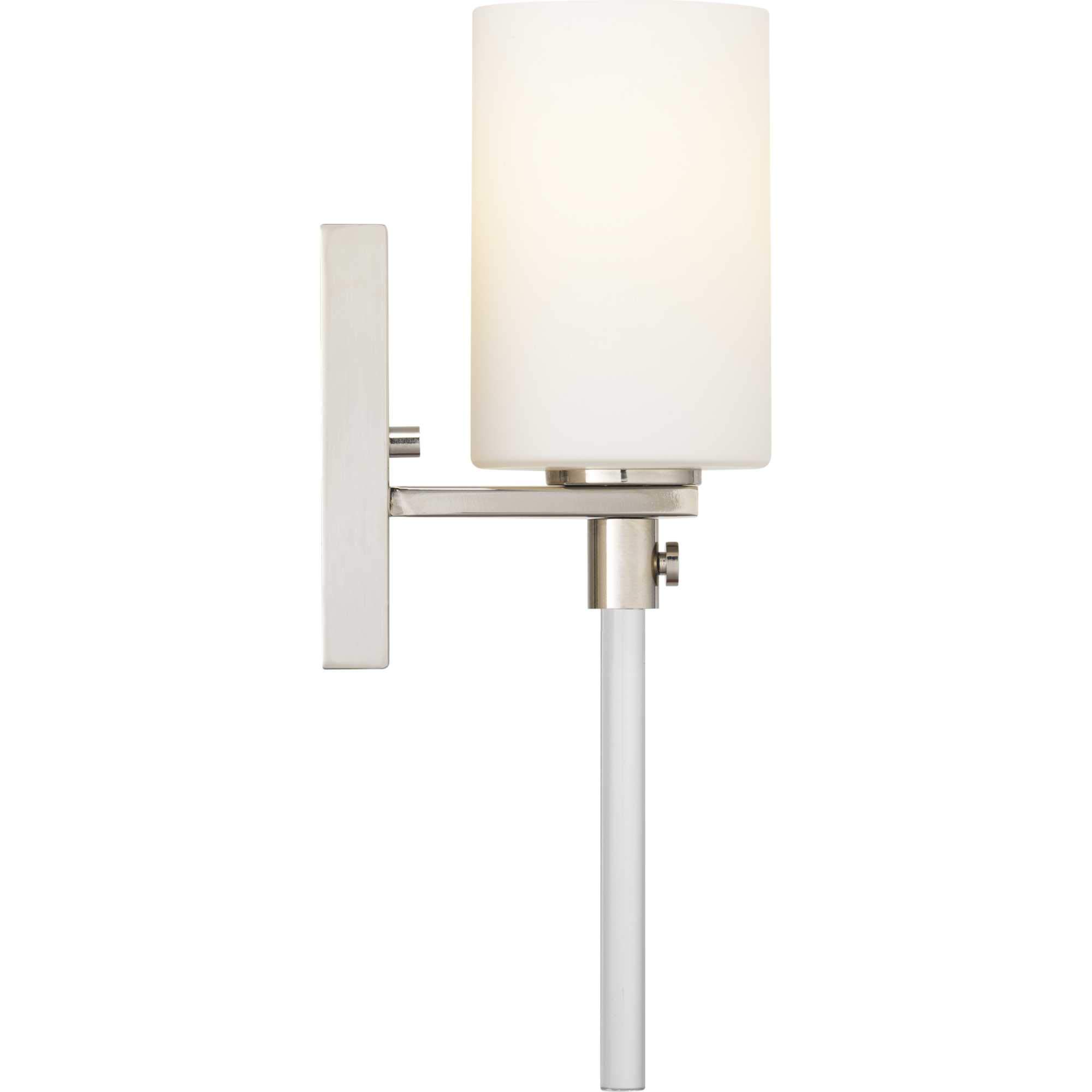 Progress Lighting P300197-104 Lisbon Bathroom Vanity Light Fixture in Brushed Nickel - Elegant Lighting for Bathroom, Powder Room & Dressing Area