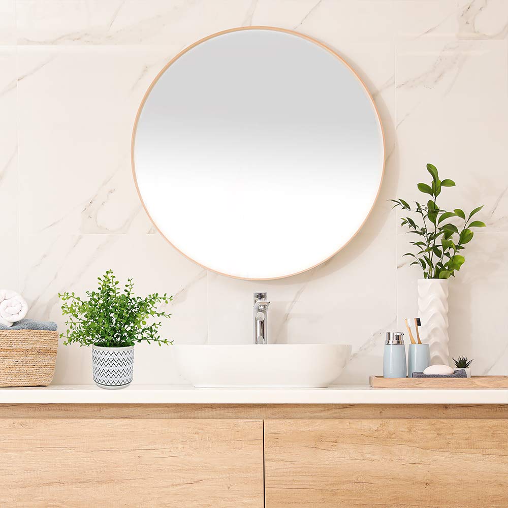 2 Pack Small Artificial Eucalyptus & Boxwood Plants in Modern Concrete Pots - Fake Potted Greenery for Home, Office & Wedding Decor - Perfect for Tabletop, Shelf & Indoor Decorations