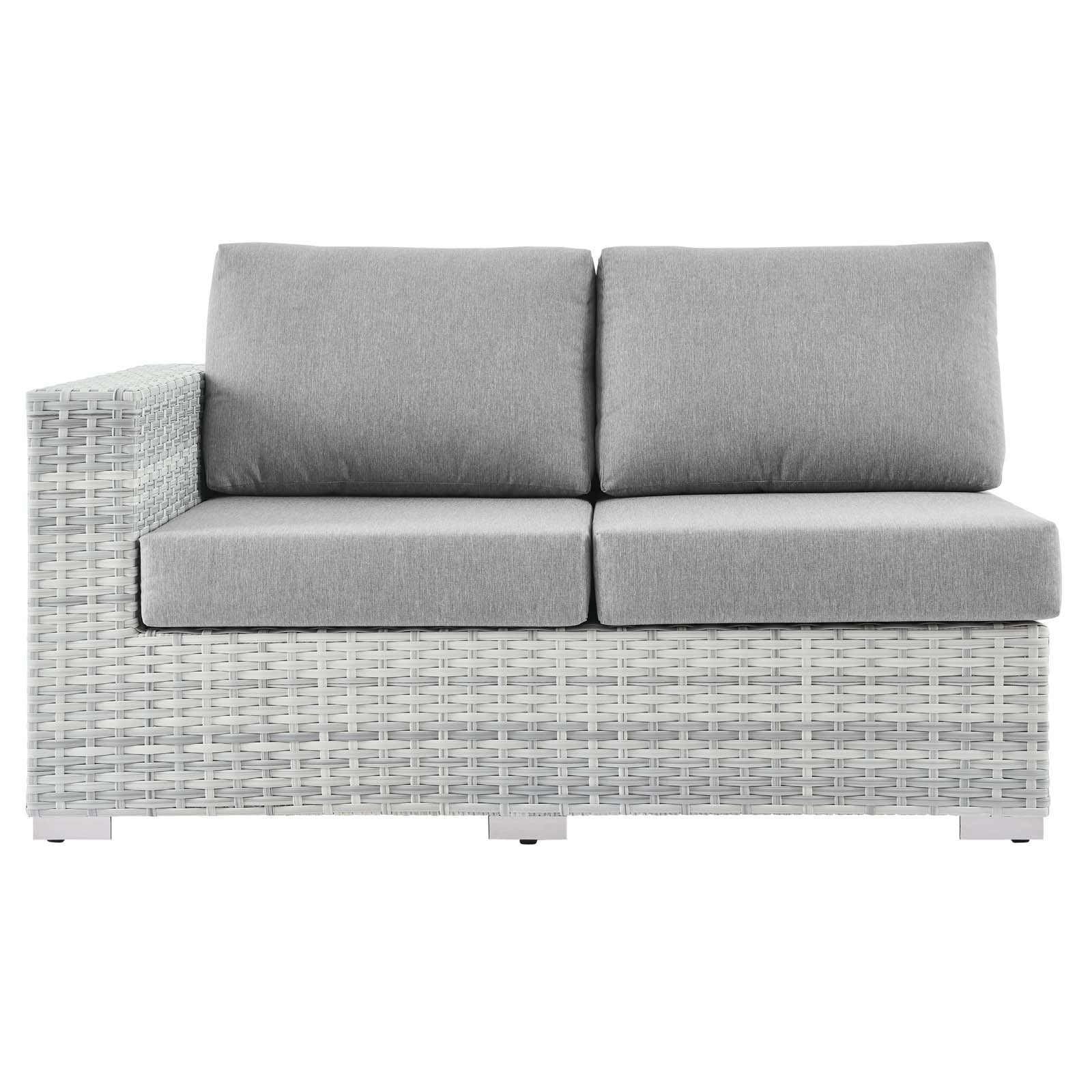 Comfortable Outdoor Patio Left Arm Loveseat - Durable & Weather-Resistant for Garden, Backyard, or Poolside Relaxation