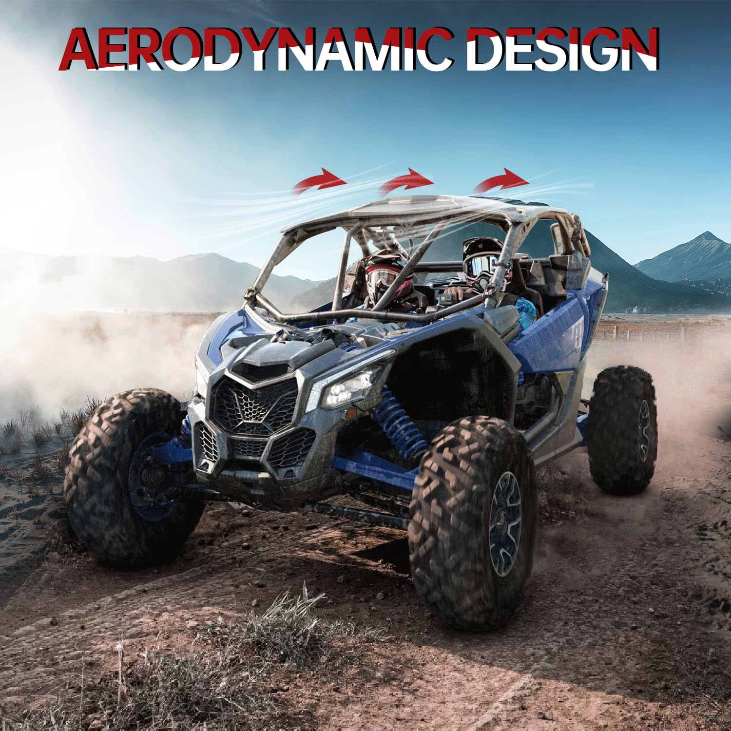 Can Am Maverick X3 2-Seater Hard Top Roof (2017-2025) | 2-Piece Durable Plastic Replacement | OEM #715002902 Compatible | Off-Road Protection for UTV & Dune Adventures