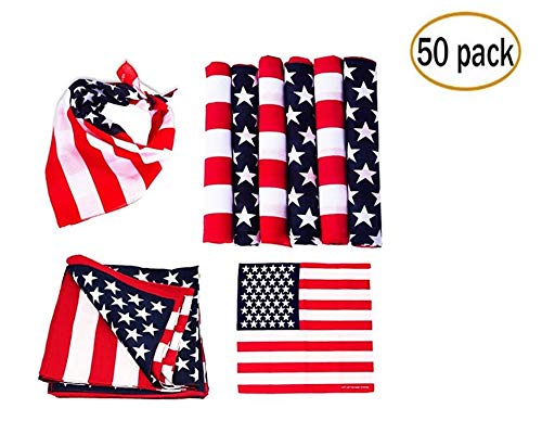 50 Pack Western Style Bandanas for Men & Women - Bulk Cowboy Bandanas for Rodeo, Horse Riding, Outdoor Adventures & Festivals