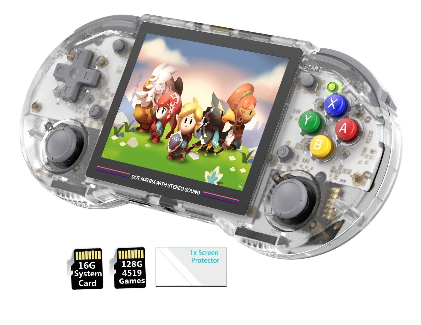 RG353PS Retro Handheld Game Console - Linux System, RK3566 Chip, 3.5