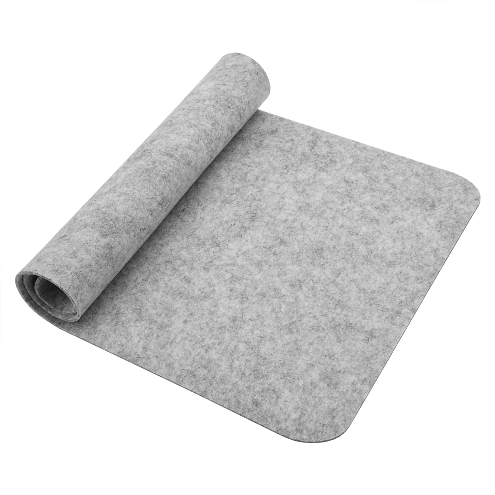 Wendry Large Gaming Mouse Pad - Ergonomic Desk Mat for Office, Laptop & PC - Anti-Static Felt Surface (Light Gray) - Perfect for Gaming, Work & Home Office Setup