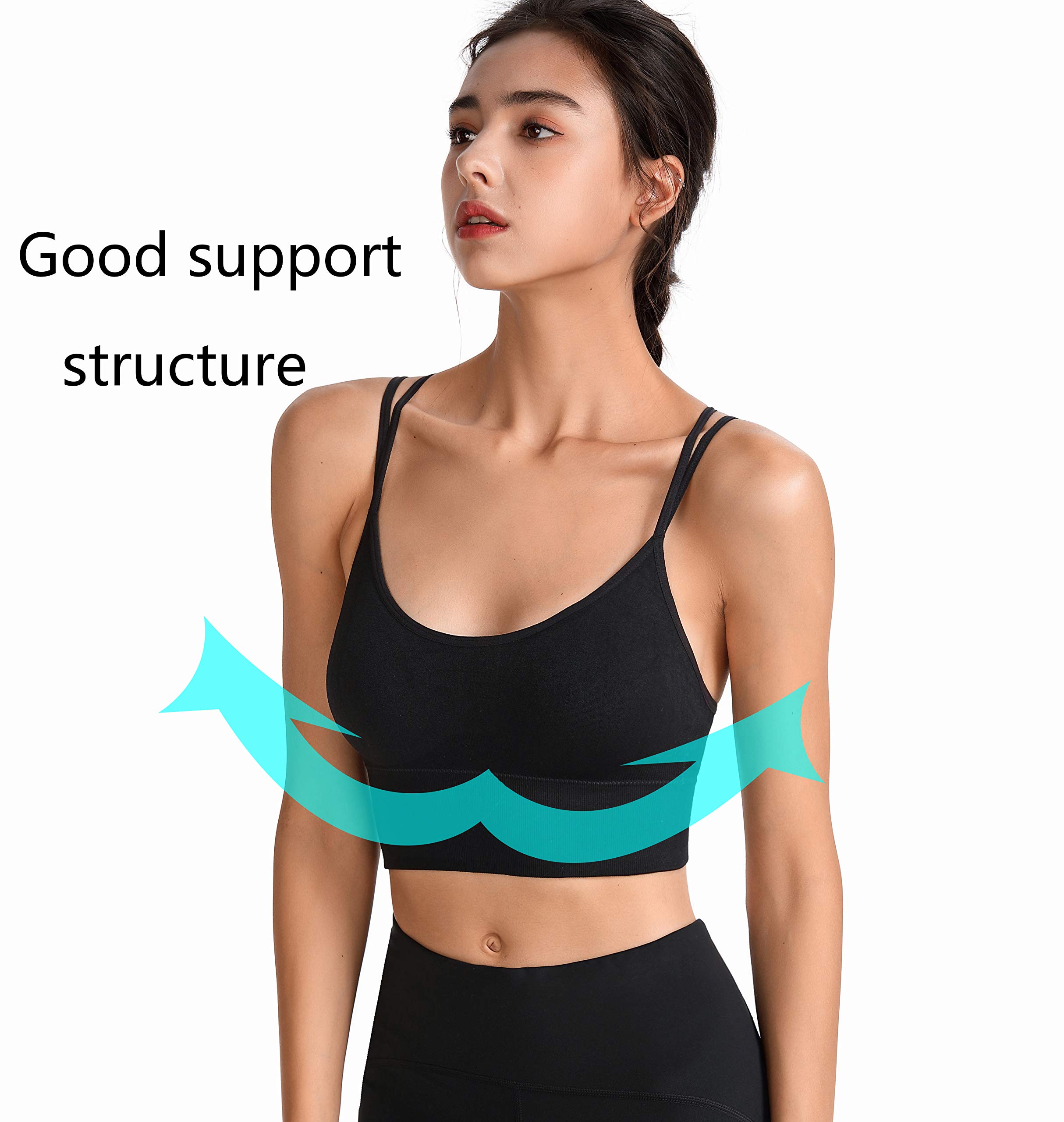 Best Women's Sports Bras for Gym, Yoga & Running - High Support Activewear for Fitness & Workout - Perfect for High-Intensity Training & Everyday Wear