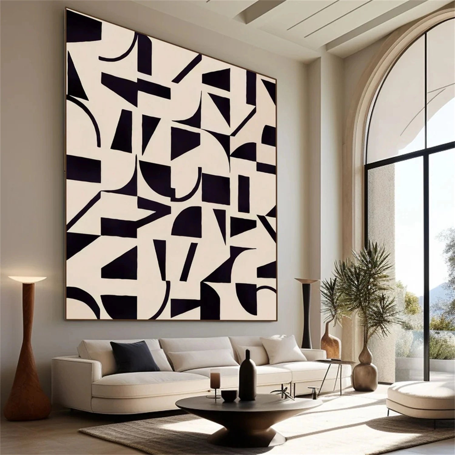 Abstract Tranquility Art Painting #WS214 - Modern Wall Decor for Living Room, Bedroom & Office - Handmade Canvas Artwork for Home & Office Decor