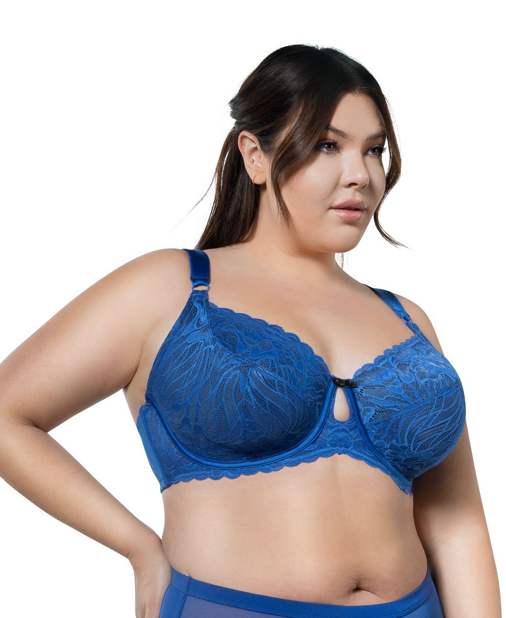 Parfait Charlotte Lace Unlined Bra - Comfortable Wireless Bralette for Women | Seamless Soft Cup Bra for Everyday Wear | Perfect for Yoga, Lounging & Light Support