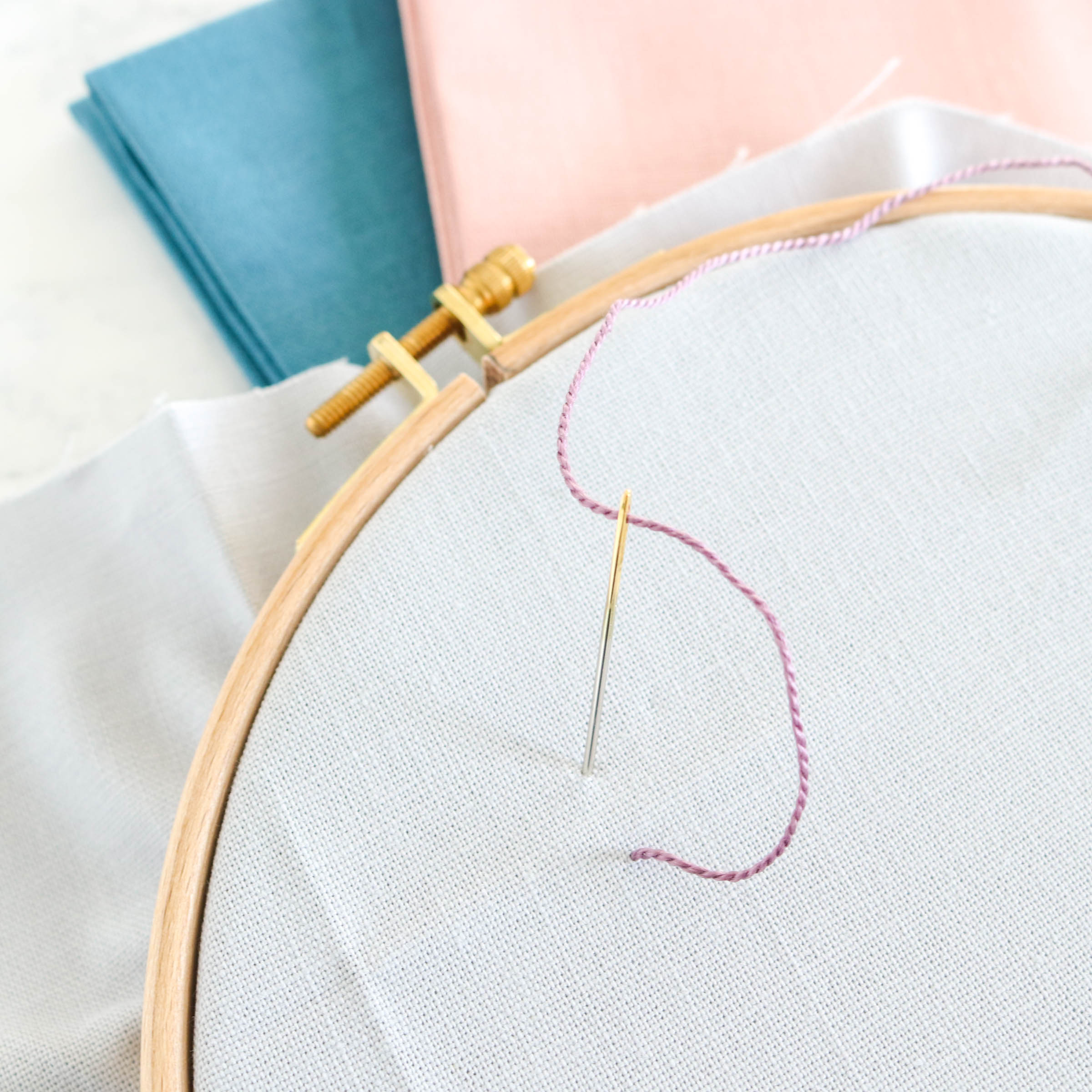 Premium Cotton Hand Embroidery Fabric - Ivory White 100% Natural Material for DIY Crafts, Quilting & Home Decor Projects | Perfect for Embroidery Kits, Scrapbooking & Sewing Accessories