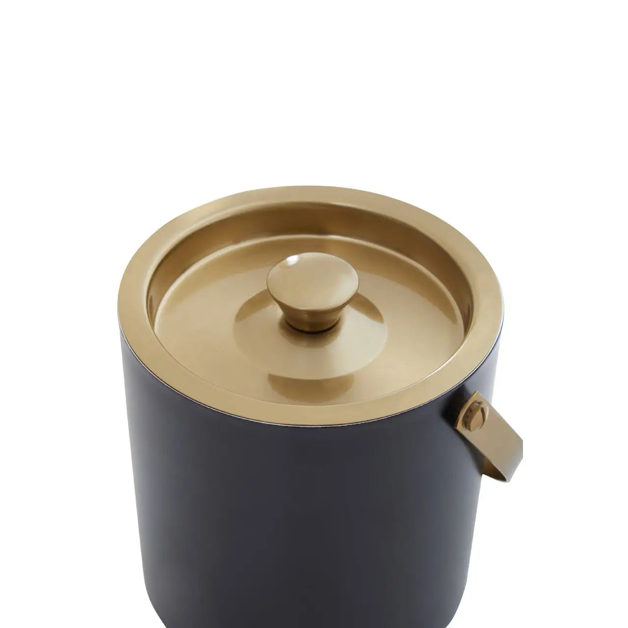 Premium Mixology Black & Gold Finish Ice Bucket - Elegant Cocktail Chilling Accessory for Home Bars, Parties & Wedding Receptions