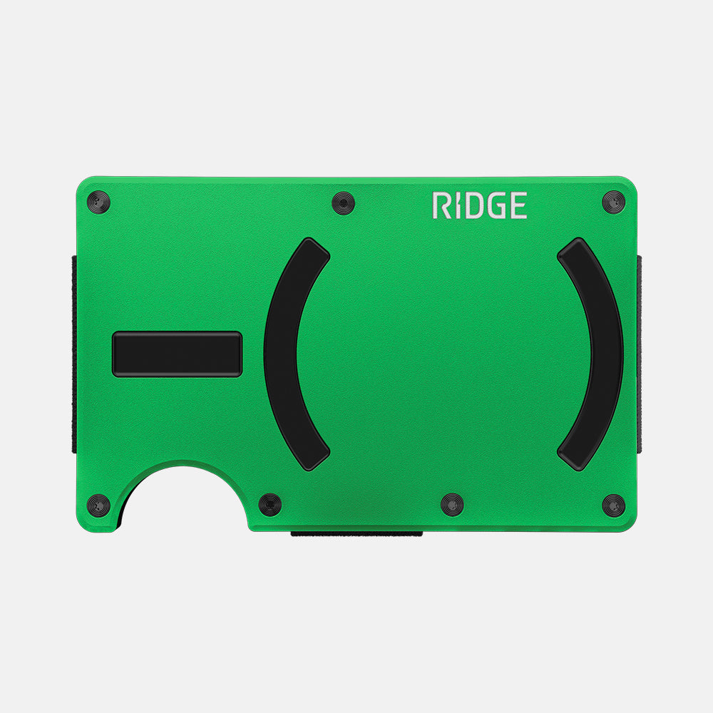 Ridge Wallet for MagSafe - Slim RFID Blocking Minimalist Wallet (Voodoo Green) - Perfect for Everyday Carry & Travel Accessories