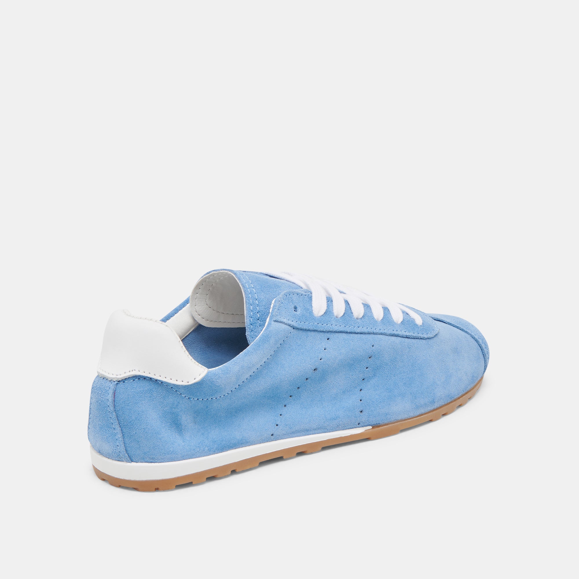 SERINA Women's Blue Suede Sneakers - Comfortable Casual Walking Shoes for Everyday Wear, Gym, and Outdoor Activities
