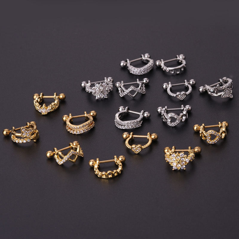 20G Silver Butterfly Cartilage Helix Conch Hoop Earrings for Women - Dainty Body Jewelry for Tragus, Helix, Conch Piercings | Perfect for Everyday Wear & Special Occasions