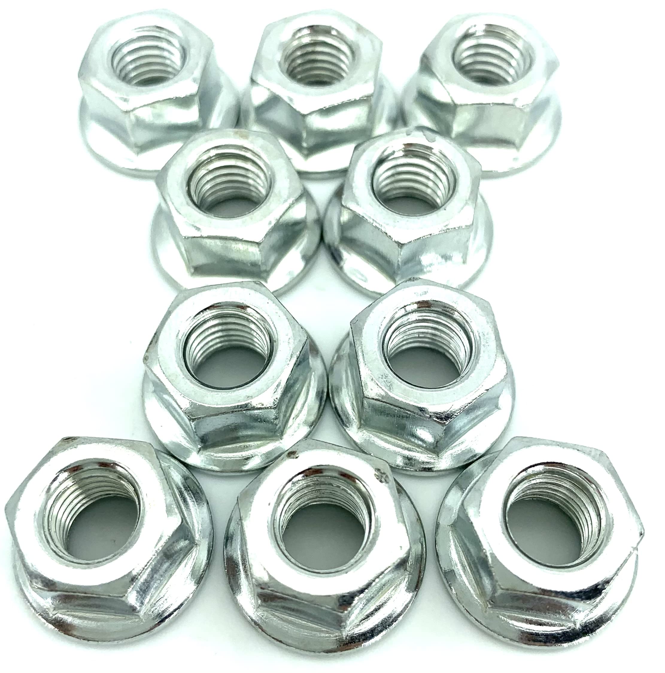 13mm Guide Bar Nuts (10-Pack) - Compatible with Husqvarna, Jonsered, Redmax, Echo Chainsaws - Replaces OEM Parts 503220001, 531300382, 530015917 - Perfect for Chainsaw Maintenance & Repair