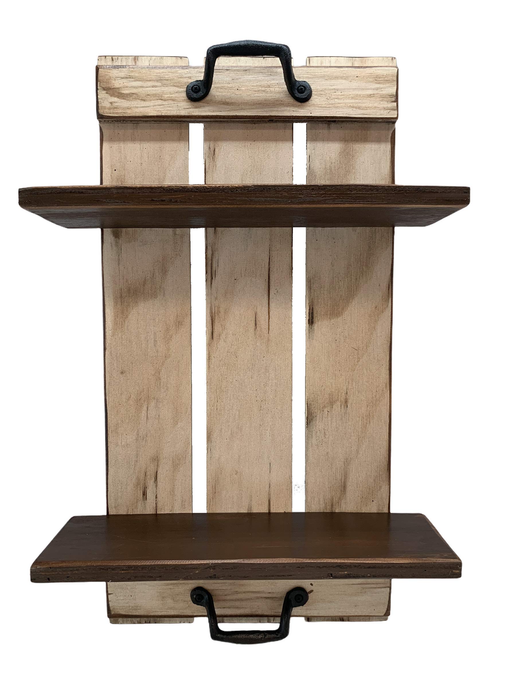 Rustic Distressed Wood Wall Shelf - 14.5
