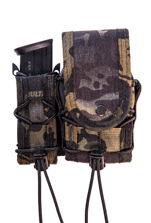 High Speed Gear LEO TACO Tactical Pistol Holster with Handcuff Pouch - Durable MOLLE-Compatible Concealed Carry for Law Enforcement & Outdoor Activities