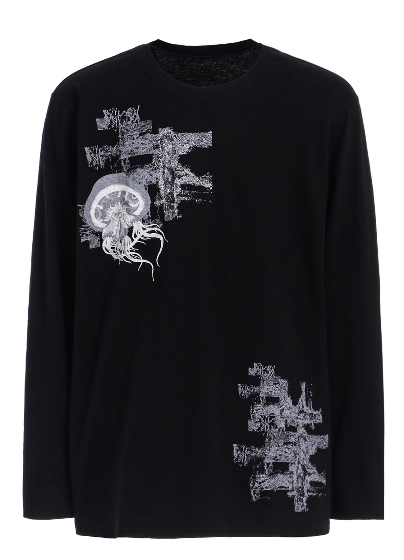 Jellyfish Graphic Long Sleeve T-Shirt for Men & Women - Stylish Ocean-Themed Casual Wear for Beach, Festival, and Everyday Outfits