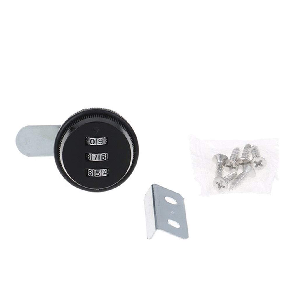 3-Digit Alloy Combination Cam Lock - Keyless Security for Mailbox, Cabinet & Post Box (Silver) | Durable & Weatherproof for Outdoor Use