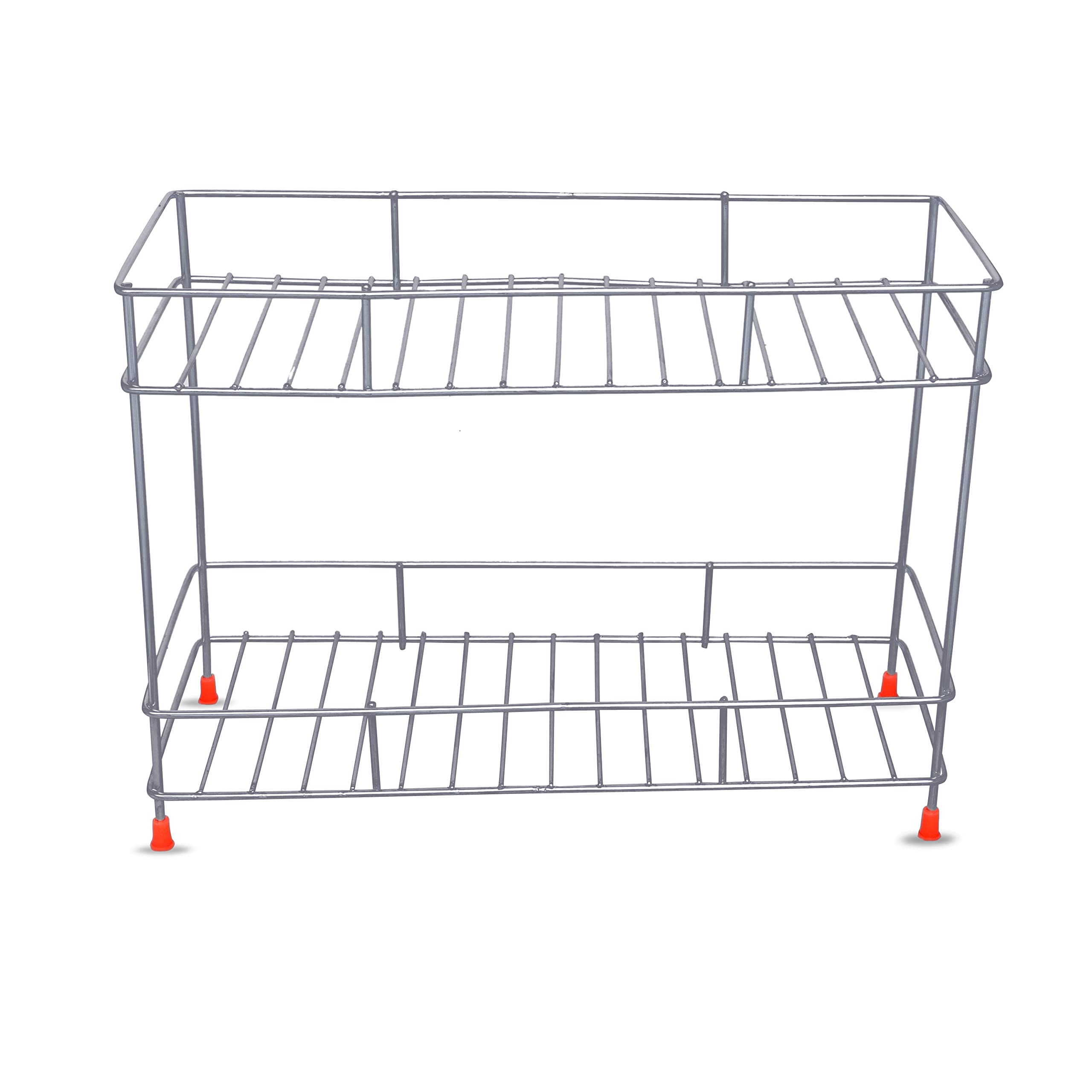 Cri8Hub Heavy Duty 3-Tier Under Cabinet Storage Shelf - Multifunctional Kitchen Organizer with Wire Basket Rack for Spices, Utensils & Pantry Items - Perfect for Small Spaces & Clutter-Free Countertops