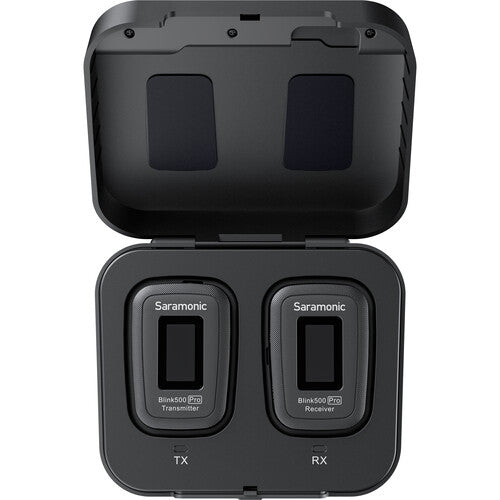 Saramonic Blink 500 Pro Wireless Lavalier Microphone System - Dual Channel Compact Clip-on Mic for iPhone, Android, DSLR, YouTube, Vlogging, Live Streaming & Interviews