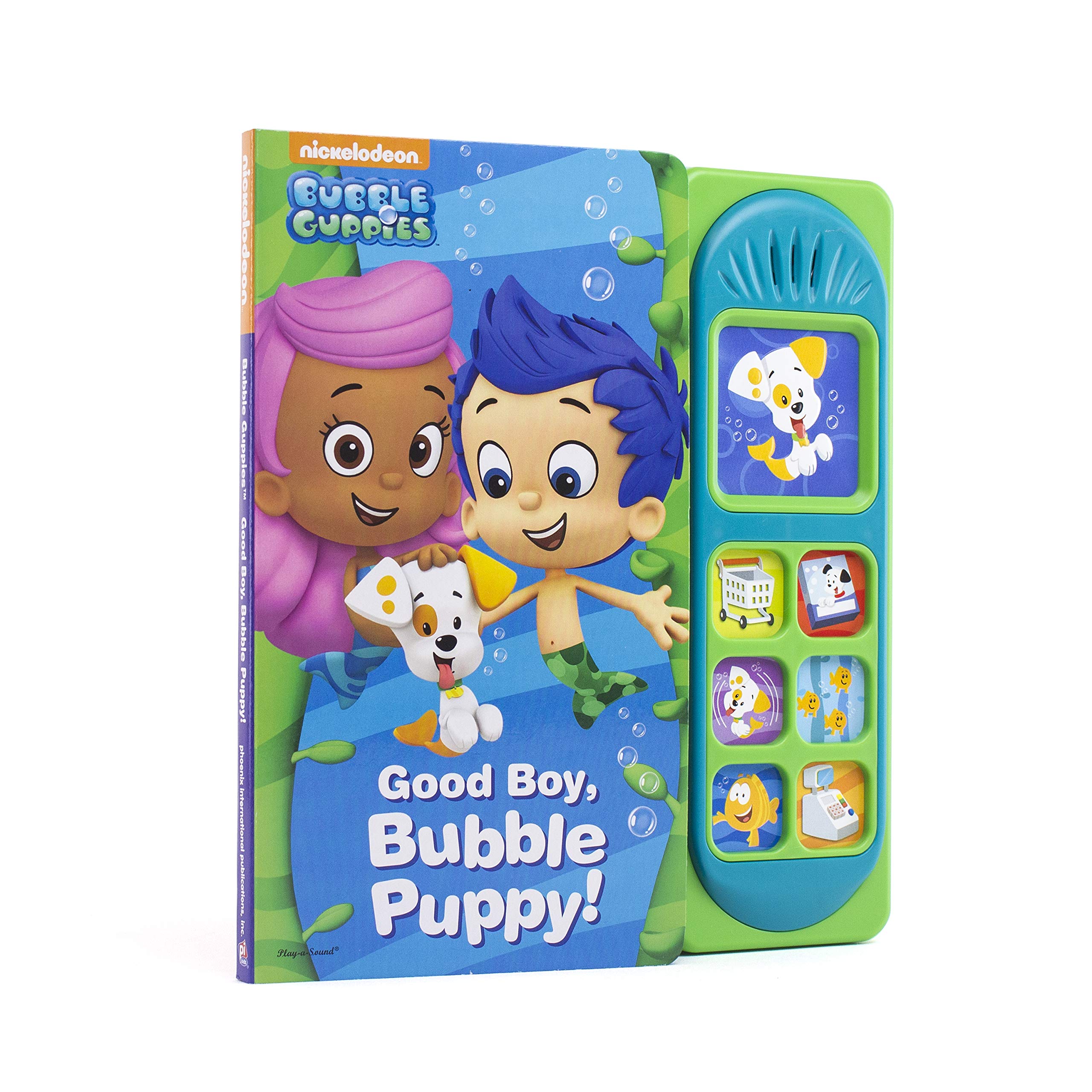 Nickelodeon Bubble Guppies Interactive Sound Book - Good Boy, Bubble Puppy! PI Kids Play-a-Sound Children's Educational Toy - Perfect for Storytime, Preschool Learning & Toddler Bedtime Reading