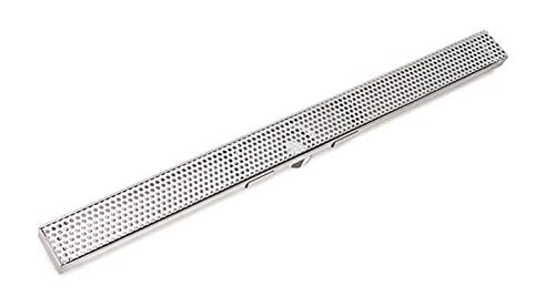 Infinity Drain SDGAS 6536 PS - Premium Stainless Steel Shower Drain with Grate - Bathroom Drainage Solution for Showers, Wet Rooms & Walk-In Showers