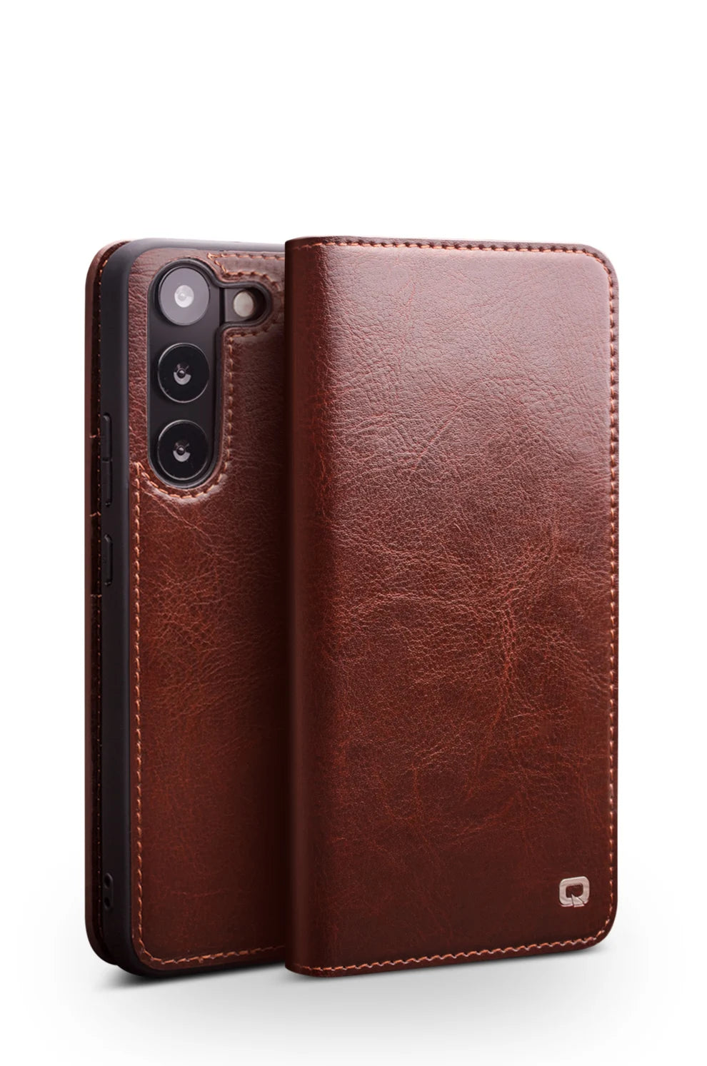 Samsung Galaxy S25 Ultra Genuine Leather Wallet with Card Slots - Stylish Retro Design for Men & Women - Perfect for Everyday Use, Travel, and Business