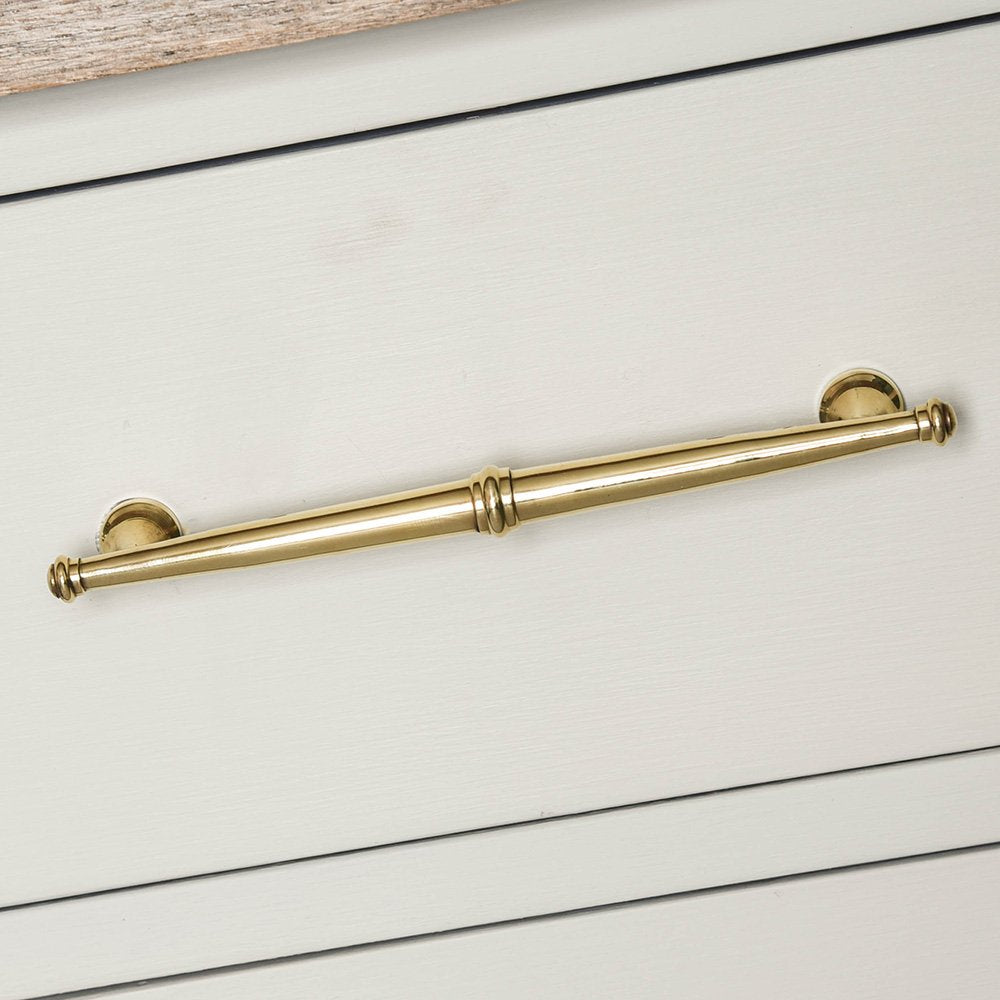 Vintage Antique Brass Regency Cabinet Pull Handle - Elegant Drawer & Cabinet Hardware for Kitchen, Bathroom & Furniture Restoration