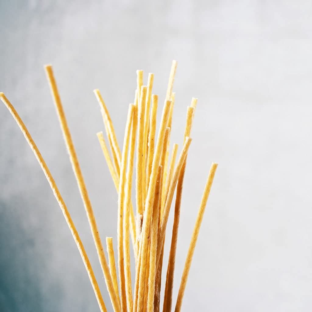 Natural Beeswax Hemp Core Candle Wicks - 6 Inch Low Smoke DIY Candle Making Supplies (Pack of 50) - Perfect for Handmade Soy Candles, Aromatherapy & Home Decor