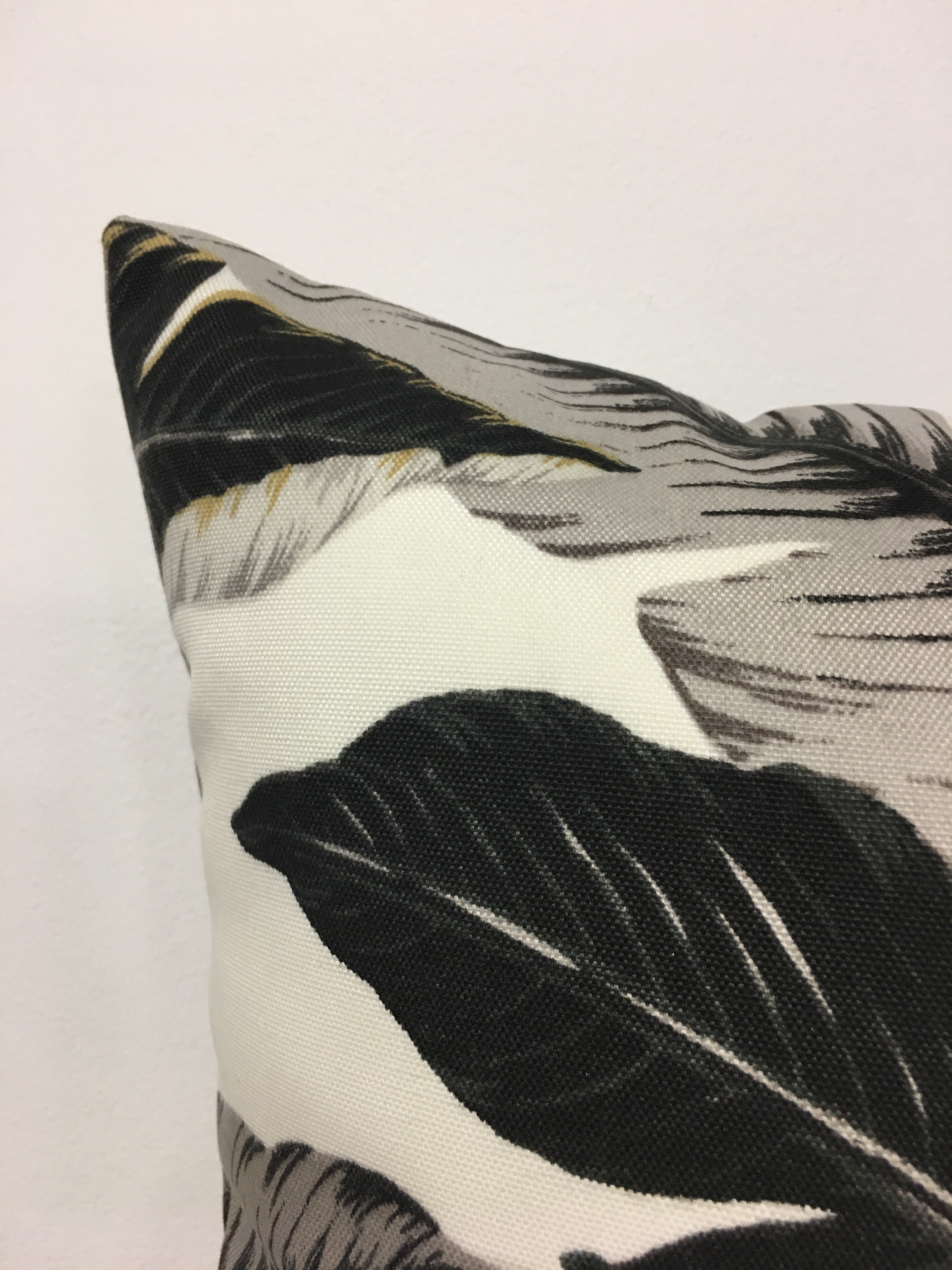 Tommy Bahama Swaying Palms Onyx Throw Pillow 17x17 - Stylish Decorative Cushion for Sofa, Bed & Outdoor Patio - Perfect for Home & Beach House Decor