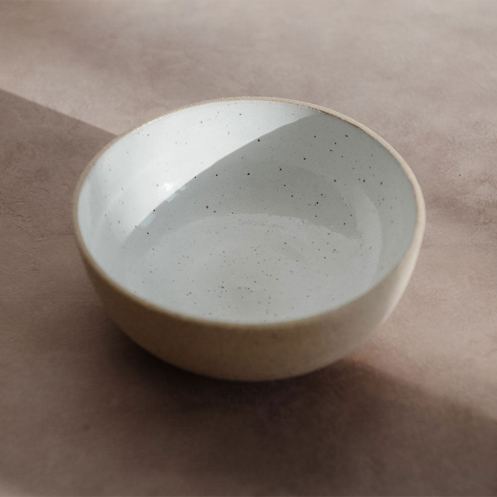 Ceramic Speckle Bowl Set - 4 Piece Handmade Dinnerware for Soup, Salad, Pasta - Elegant Stoneware for Home Dining & Kitchen Decor