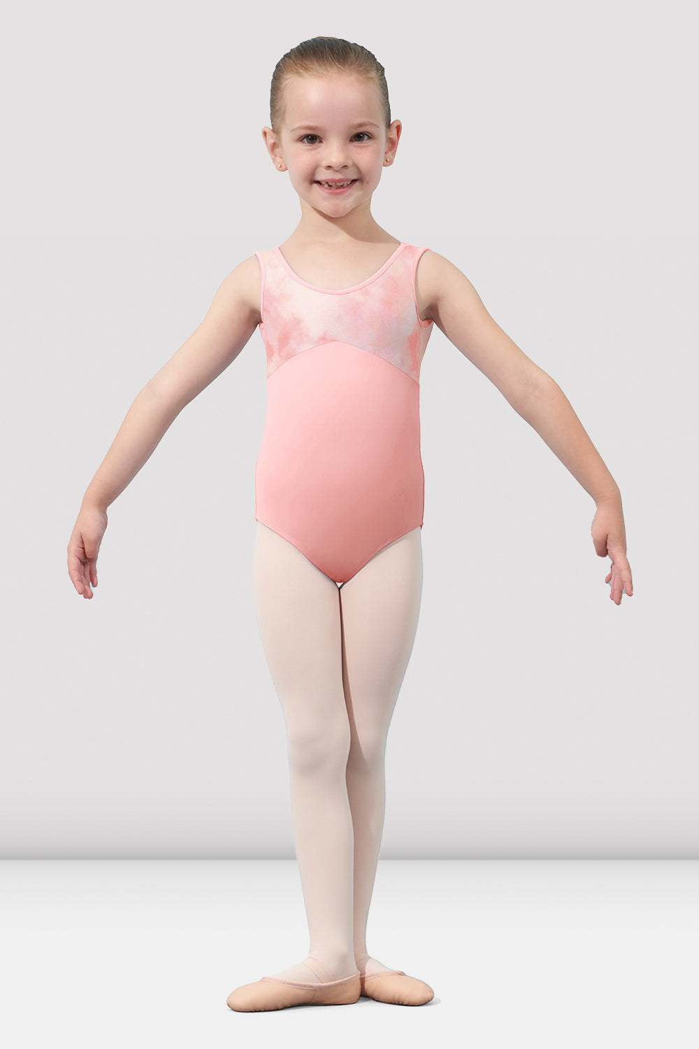 Mirella Girls Watercolor Tank Leotard - Ballet Dance Leotards for Kids, Toddler Dancewear, Gymnastics & Performance Outfit