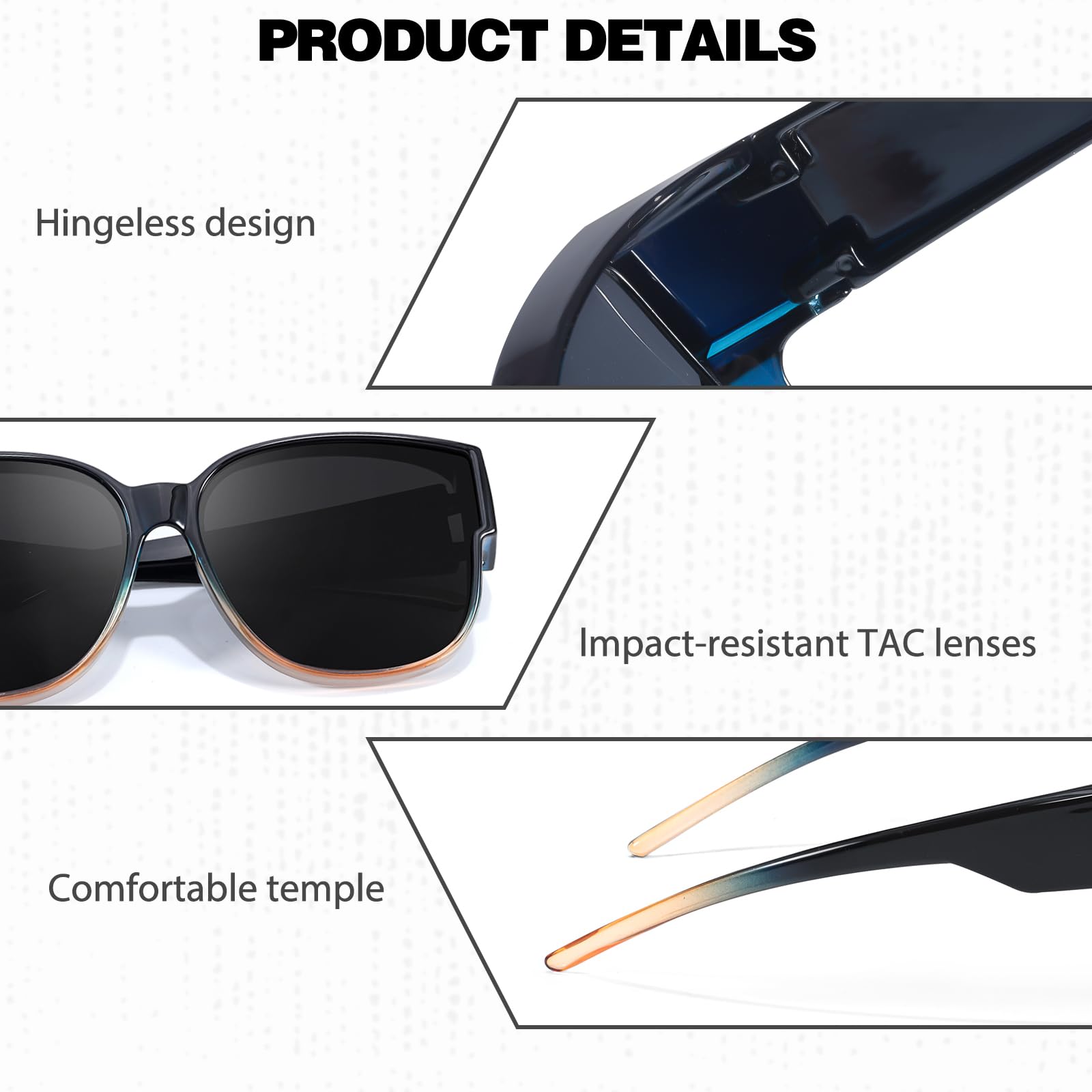 Myiaur Polarized Fit Over Sunglasses for Women - UV400 Protection for Outdoor Activities