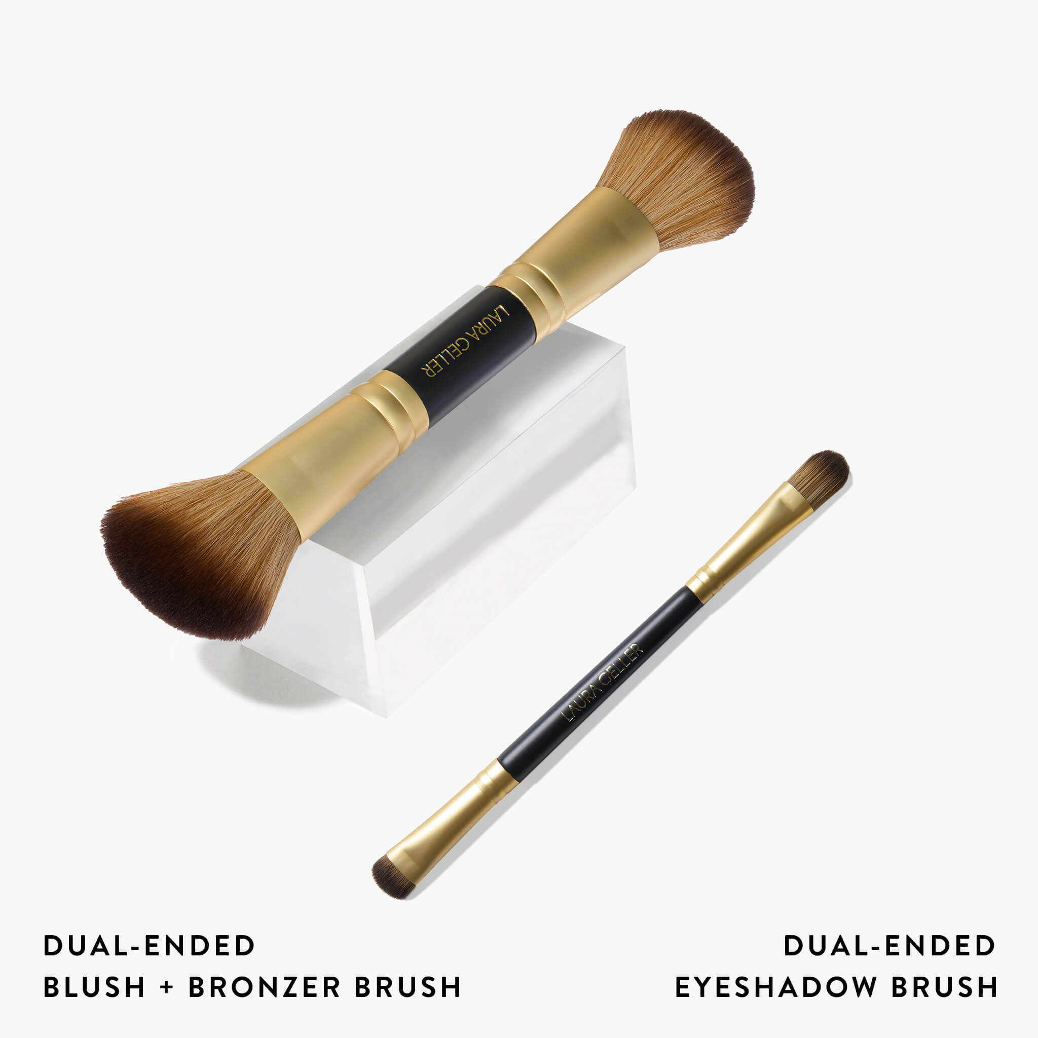 Best of the Best 2 PC Brush Set - Professional Makeup Brush Kit for Face & Eyes - Perfect for Makeup Artists & Beauty Enthusiasts at Home or Salon