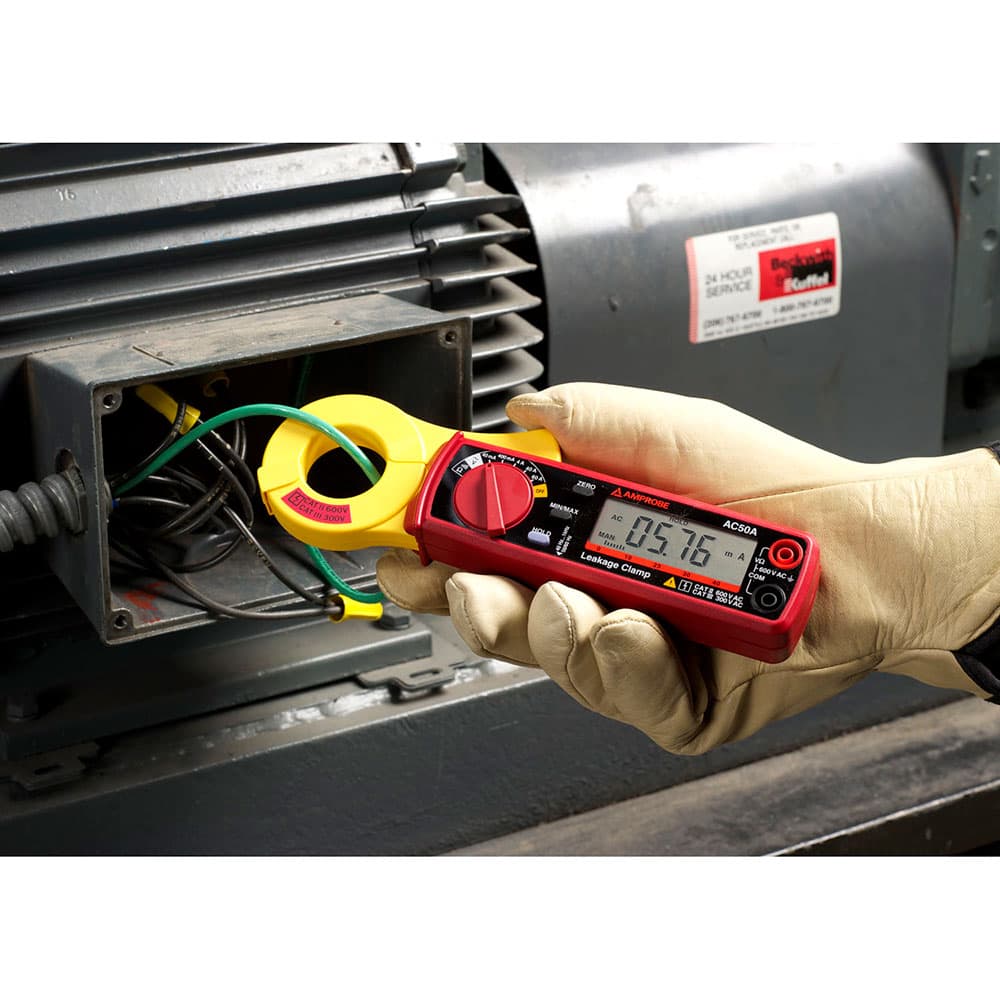Amprobe 3033017 AC50A 400V/60A AC Leakage Clamp Meter with Resistance & Continuity Beeper - Professional Electrical Tester for HVAC, Automotive & Industrial Maintenance