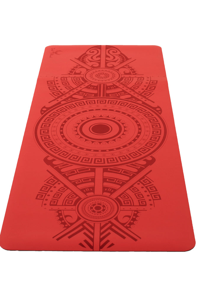 Non-Slip Sticky Yoga Mat - Chili Pepper Red - Premium TPE Material for Hot Yoga, Pilates & Home Workouts - Wholesale Bulk Discounts Available