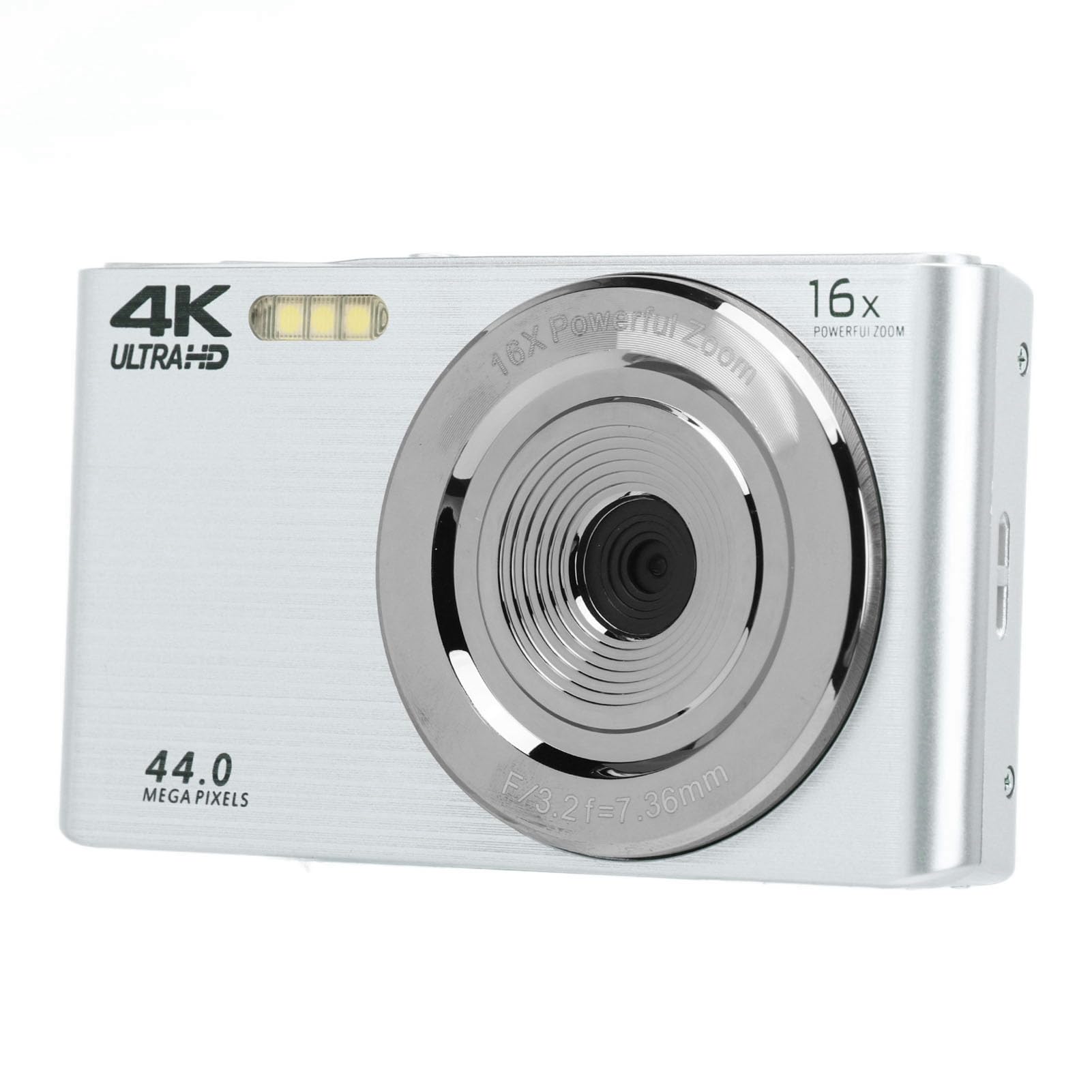 16X Digital Zoom Camera with 4K 44MP Resolution - 2.8in LCD Screen, Shockproof & Shake Proof Design - Perfect for Travel Photography, Outdoor Adventures, Vlogging and Kids Learning Photography