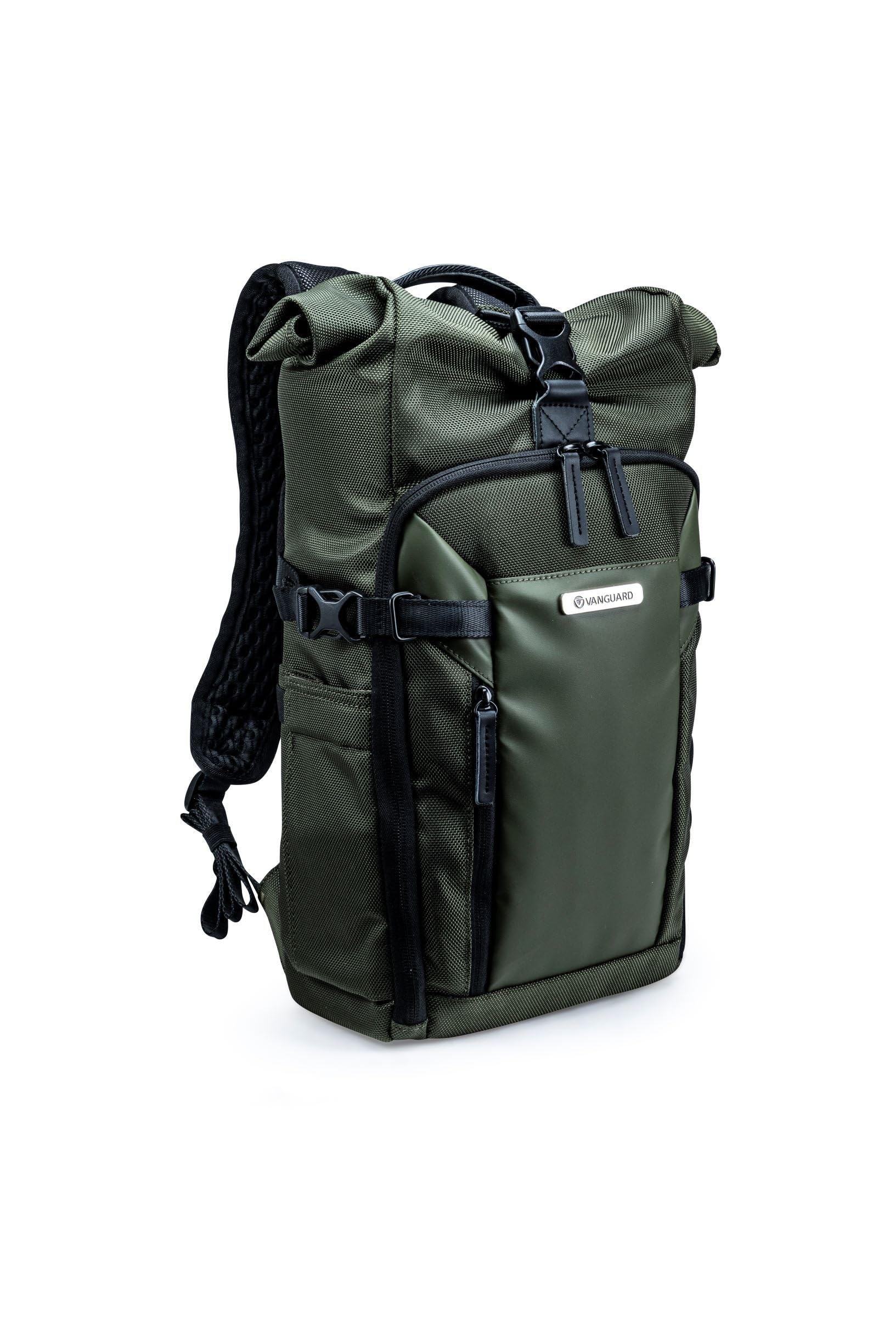 VANGUARD Roll Top 43RB Backpack - Large Green Waterproof Hiking Backpack for Outdoor Adventures, Travel & Camping