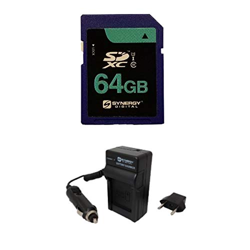 Synergy Digital Camera Accessory Kit - USB Cable & 64GB SD Card for Canon Ivy CLIQ - Travel Photography Essentials