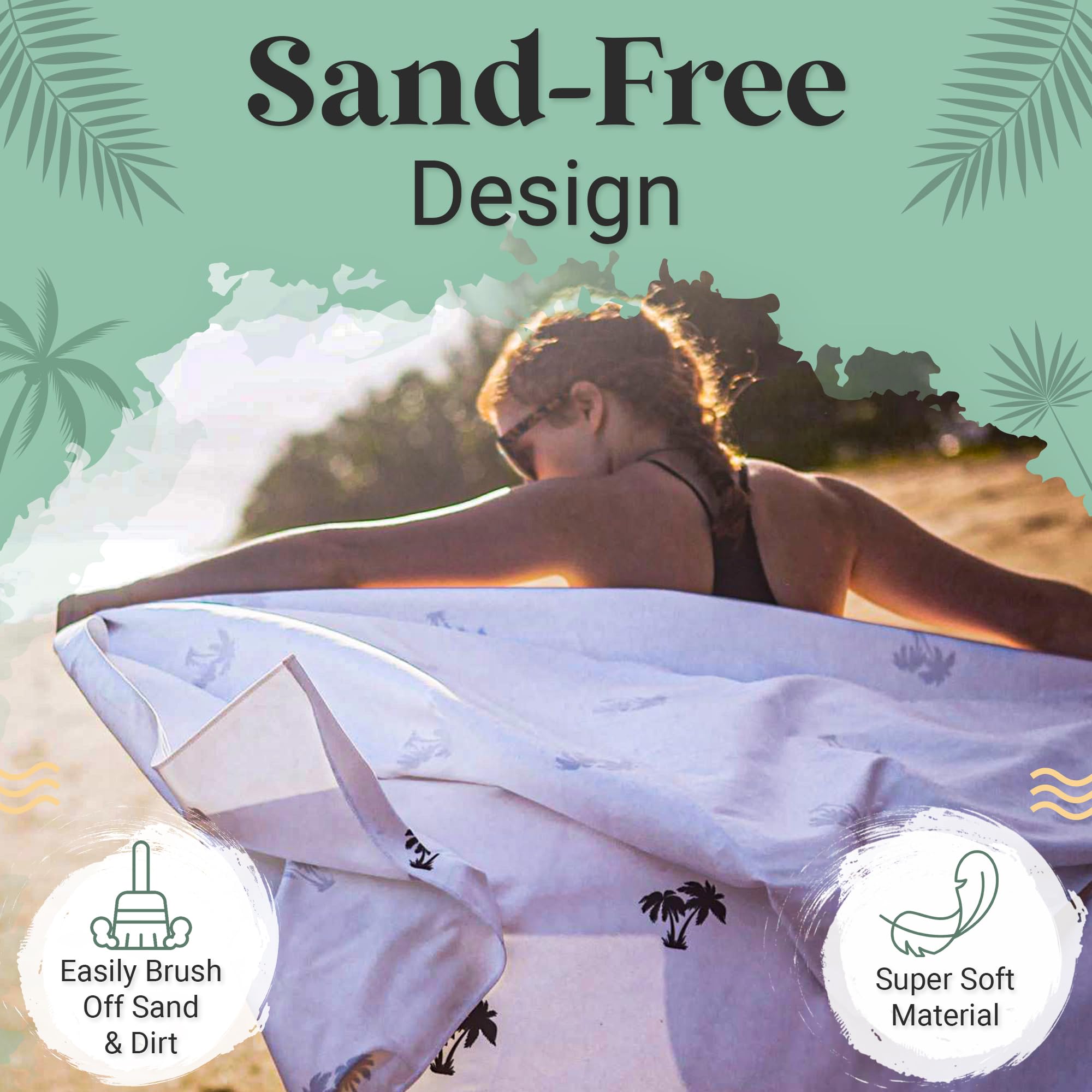 Premium Microfiber Beach Towel - Extra Large 74