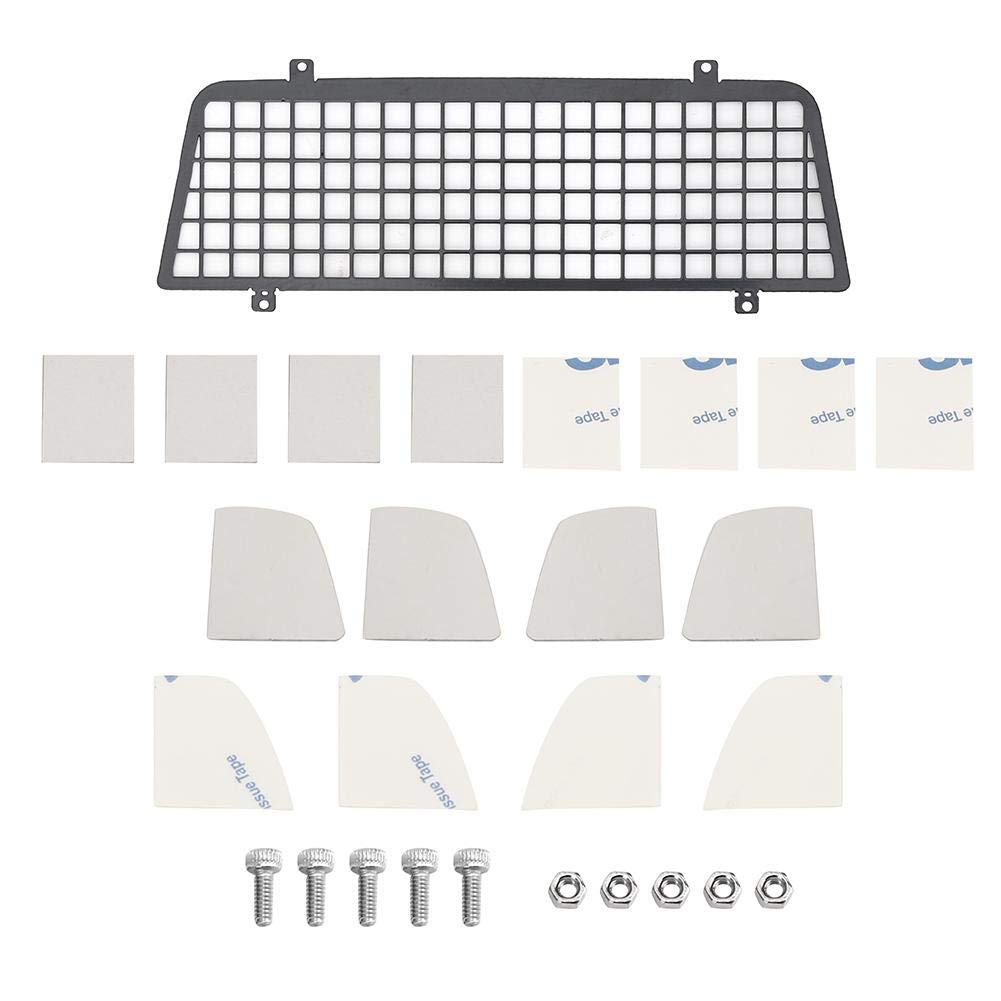 Traxxas TRX-4 Compatible RC Window Mesh & Rear Trunk Protective Metal Net - Durable Pickup Truck Accessory for Off-Road Adventures & Crawler Protection