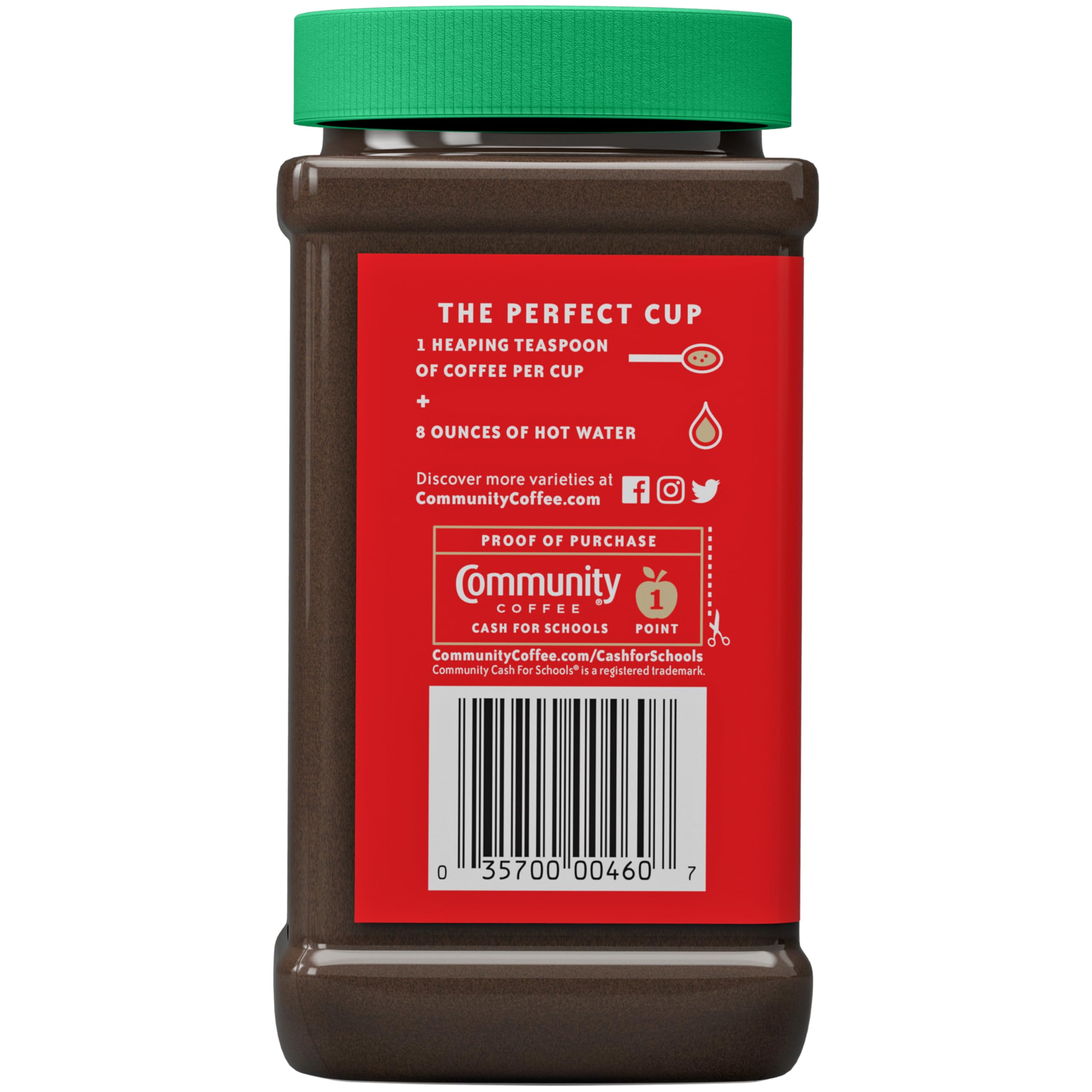 Community Coffee Café Special Decaf Instant Coffee - Medium Dark Roast, 7 Ounce Jar (Pack of 12) | Rich Flavor for Home, Office & Travel | Perfect for Coffee Lovers & Gift Giving