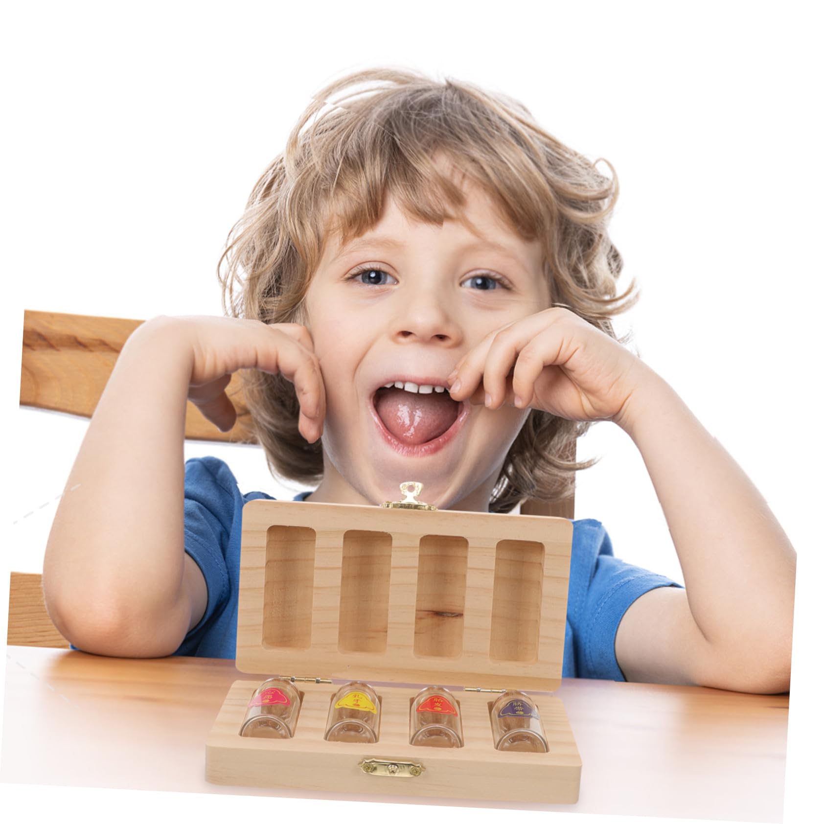 HAPINARY Wooden Tooth Box Set - Teeth Container & Storage Holder for Baby Teeth, Dentist Visit, Travel - Natural Wood Tooth Saver Case for Kids & Adults