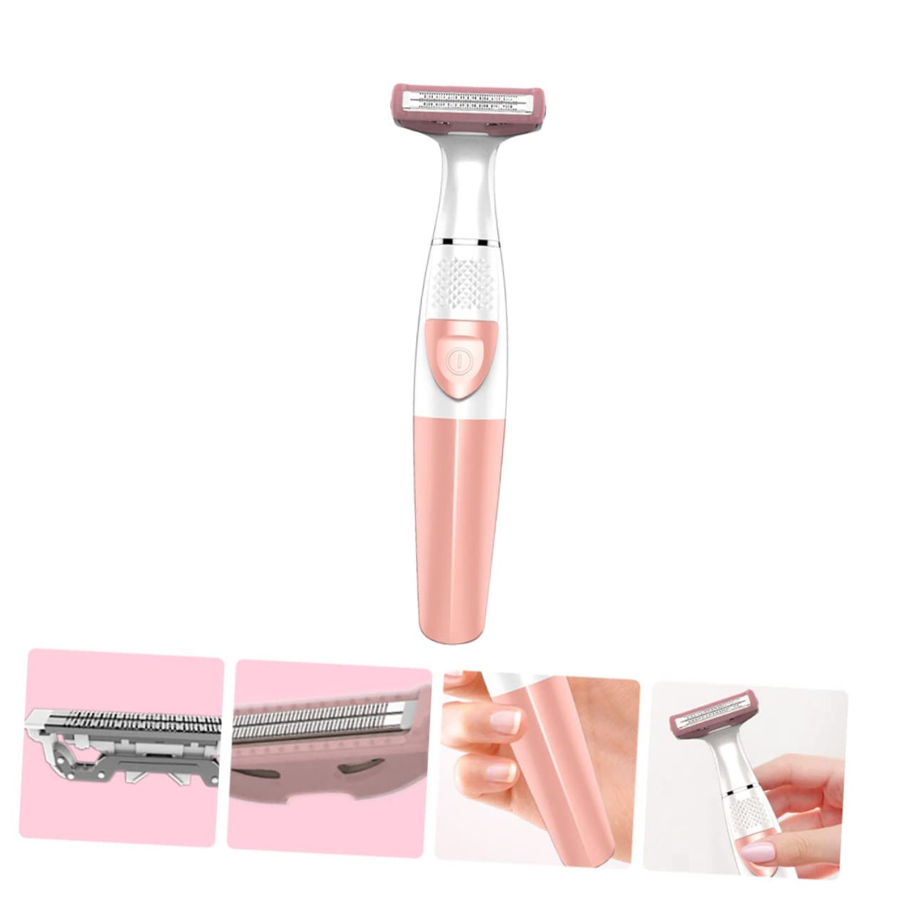 Electric Hair Trimmer for Women - Portable Bikini, Armpit, Leg & Facial Hair Remover - Painless Rechargeable Lady Shaver for Smooth Skin at Home & Travel