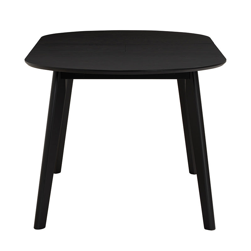 Extendable Dining Table 150-195cm - Black | Werner Expandable Kitchen Table for Small Spaces | Perfect for Family Dinners & Entertaining Guests