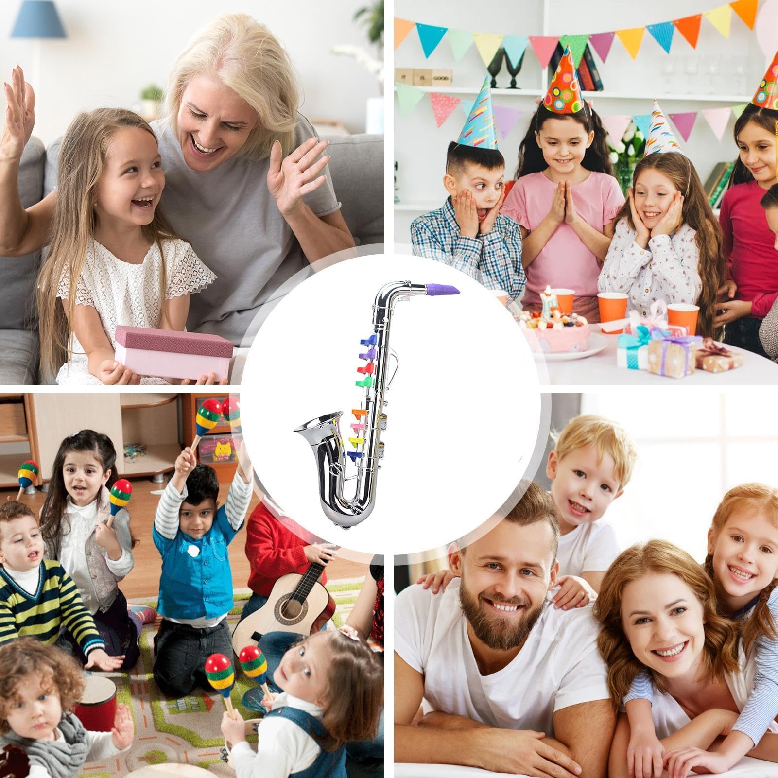 Kids Toy Saxophone - Early Learning Musical Instrument for Toddlers | Fun & Educational Pretend Play, Multifunctional Toy for Children | Perfect for Birthday Gifts, Preschool Learning & Music Exploration