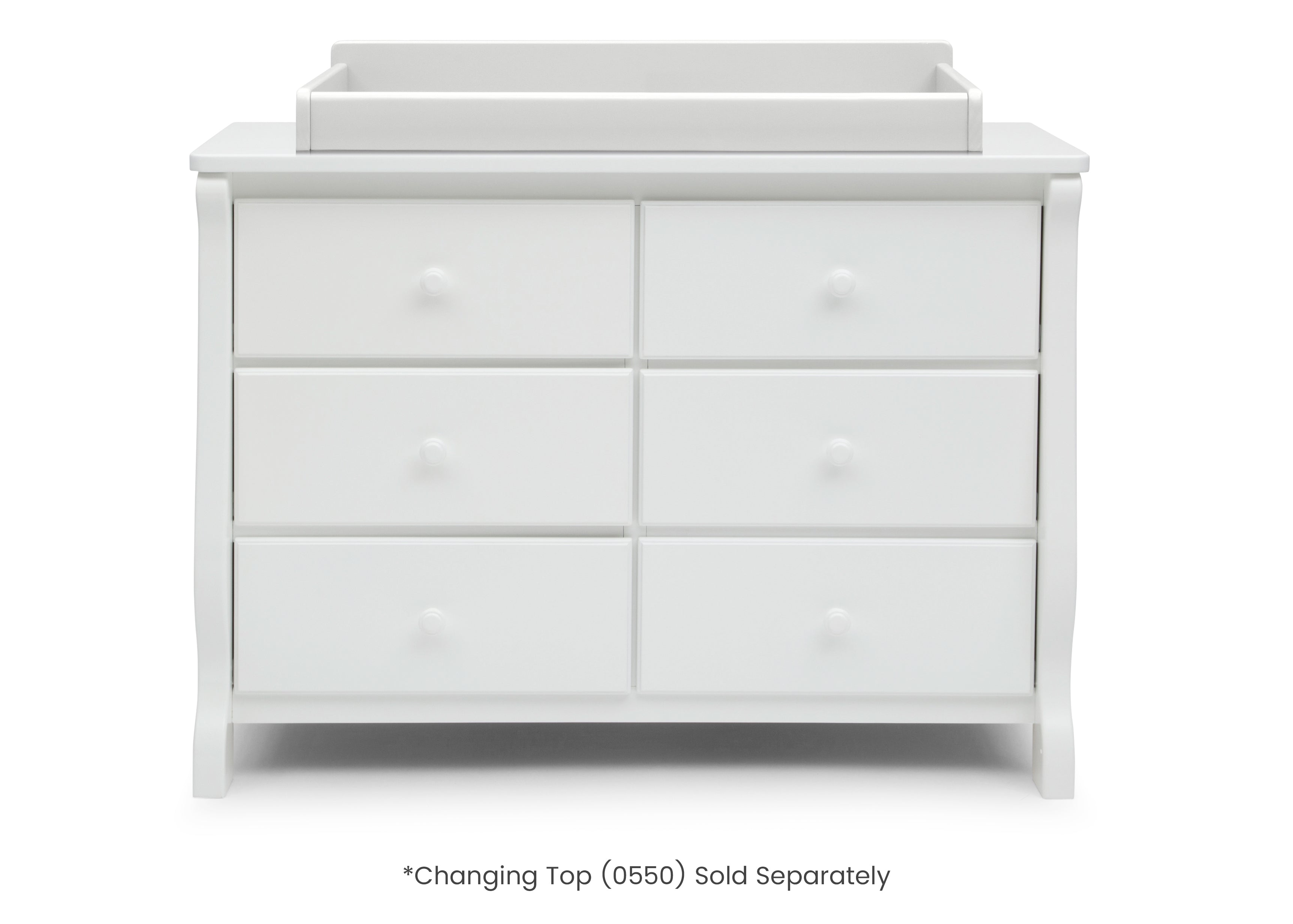 Elegant Canton Eclipse Dresser - Modern Wooden Bedroom Dresser with 6 Drawers, Vintage Style Storage for Bedroom, Living Room, and Office Organization