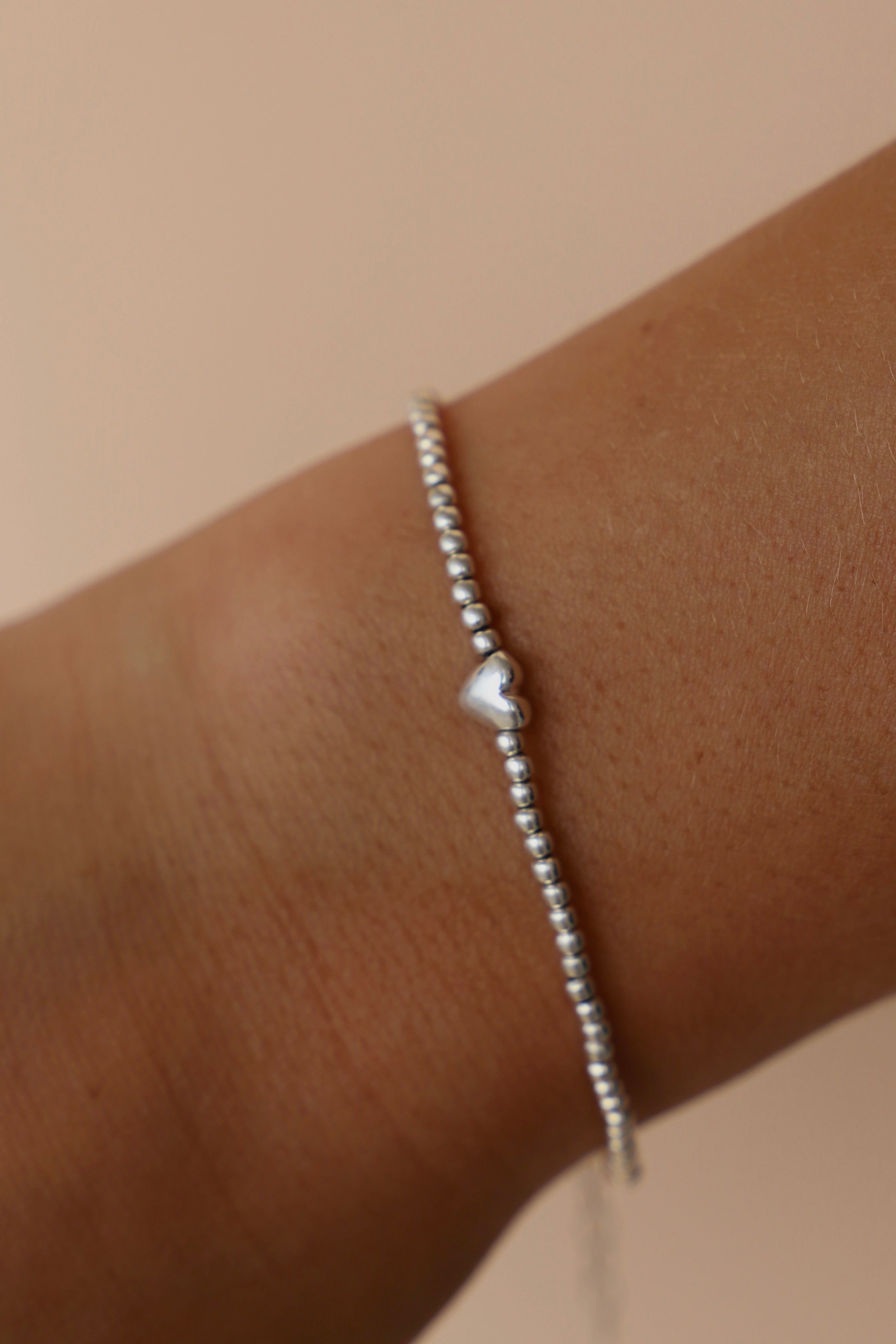 Beaded Heart Bracelet for Women - Elegant Handmade Jewelry Gift for Her - Perfect for Valentine's Day, Anniversary & Special Occasions