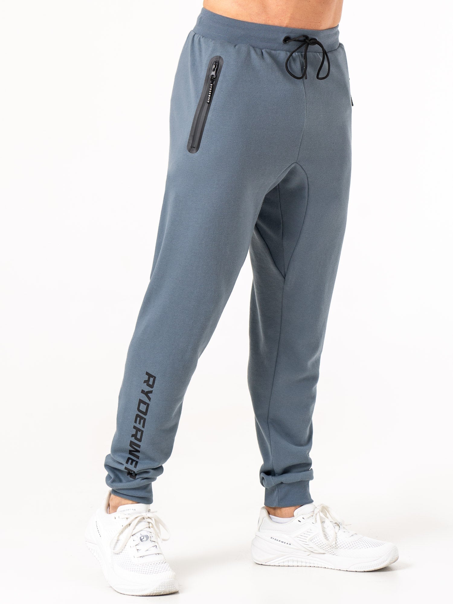 Energy Track Pants for Men - High Performance Running Joggers with Moisture Wicking & Breathable Fabric - Perfect for Gym, Workouts & Casual Wear (Petrol Blue)