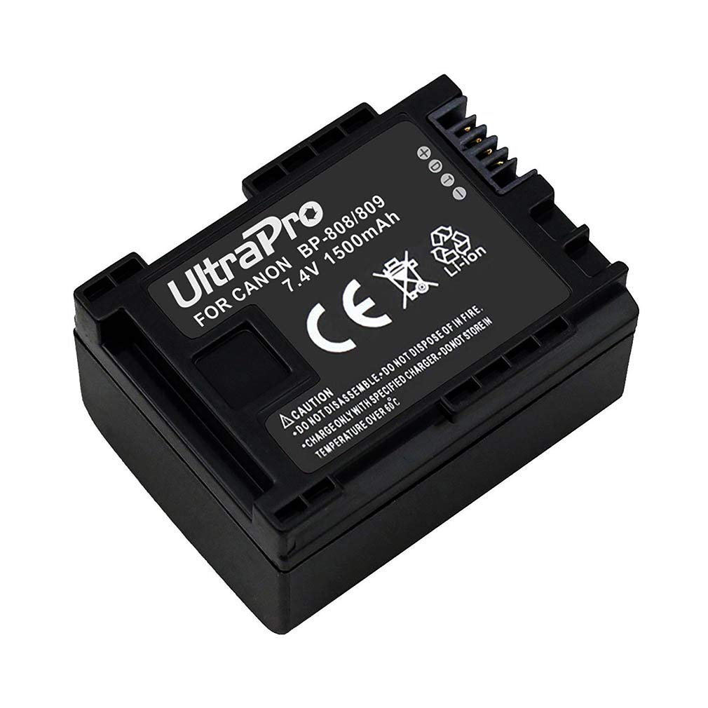 UltraPro BP-808 High-Capacity Replacement Battery with Fast Travel Charger for Canon EOS Rebel T7, T6, SL3, EOS 80D & More - Perfect for Travel Photography, Vlogging & Outdoor Shooting